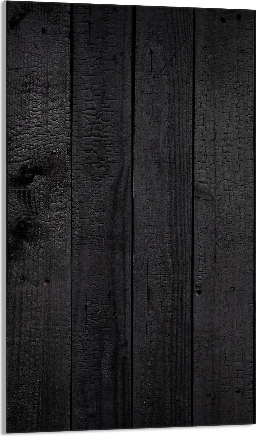 TMK ArtDeko Herdabdeckplatte 30x52 Ceranfeld Abdeckung Spritzschutz Glasplatte Deko Schneidebrett, Holz Schwarz