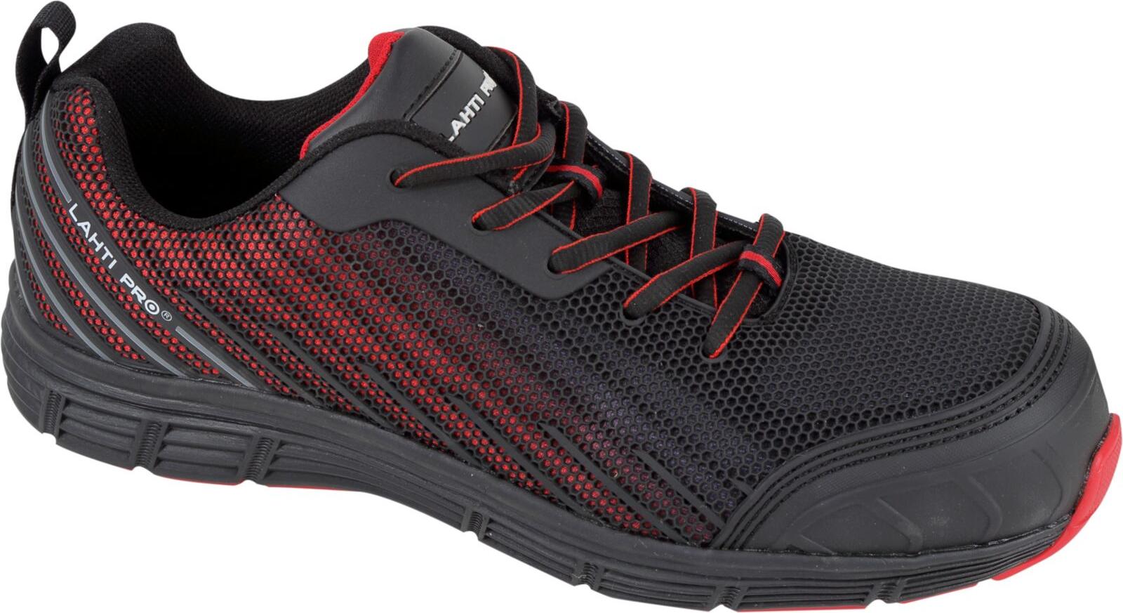 Lahti Pro Kpu/Gestrichene Halbschuhe, Schwarz-Rot, S1 Fo Sr, "43", Ce, Lahti