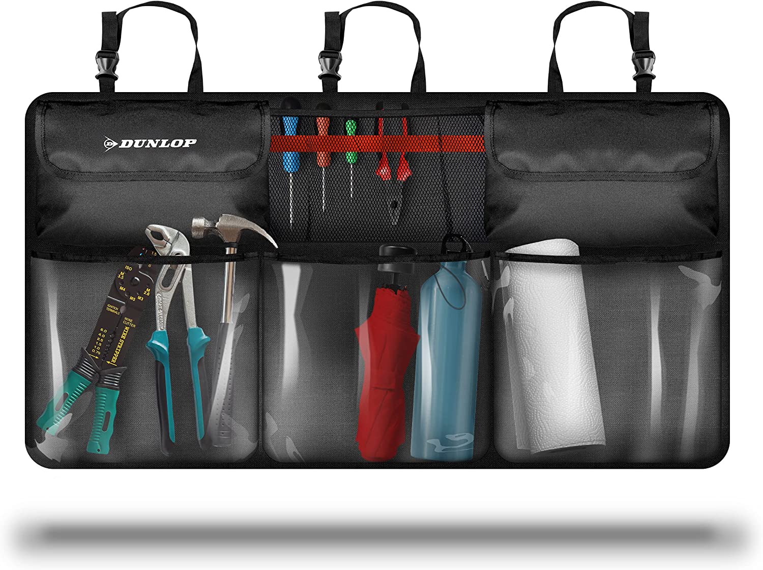 Kofferraum-Organizer für die Rücksitzbank-Lehne mit 8 Taschen