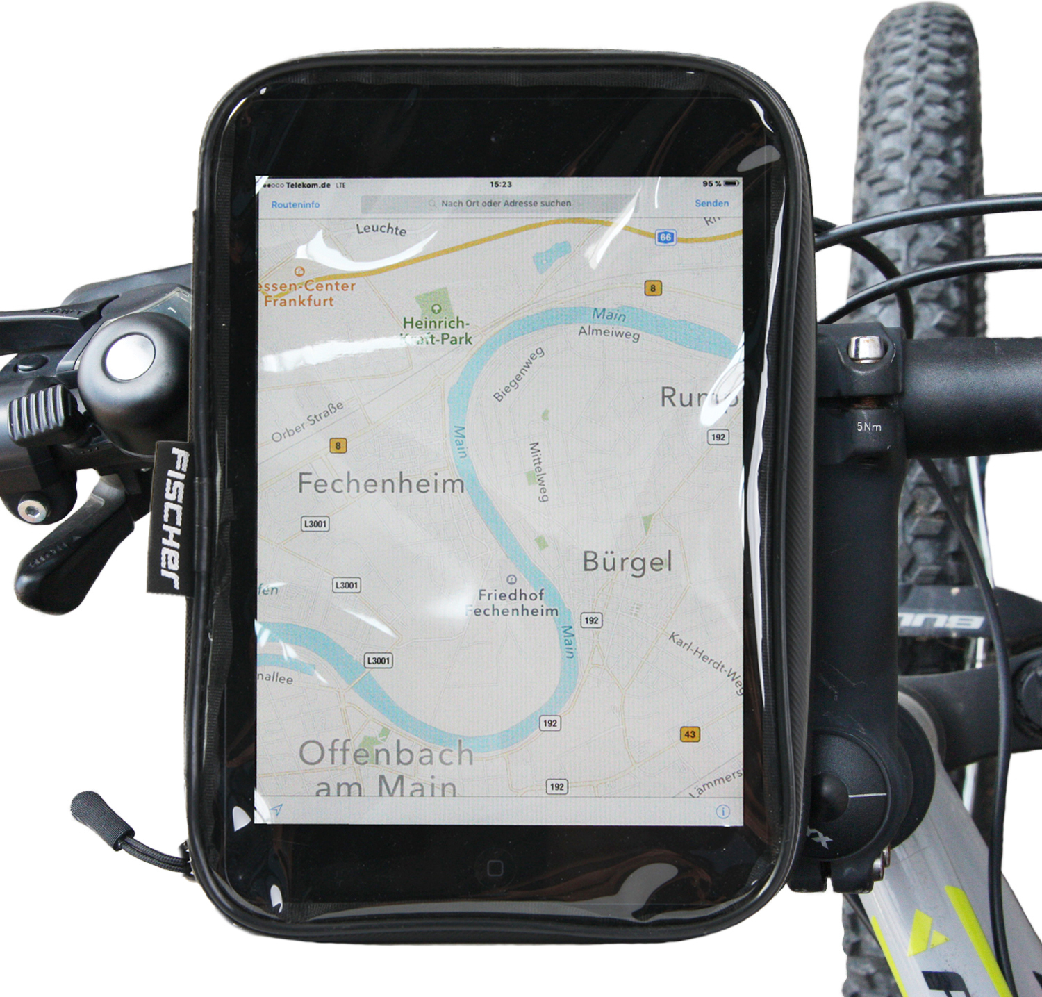 Fischer Fahrrad Tablet-Tasche mit Lenker-Halterung 86262