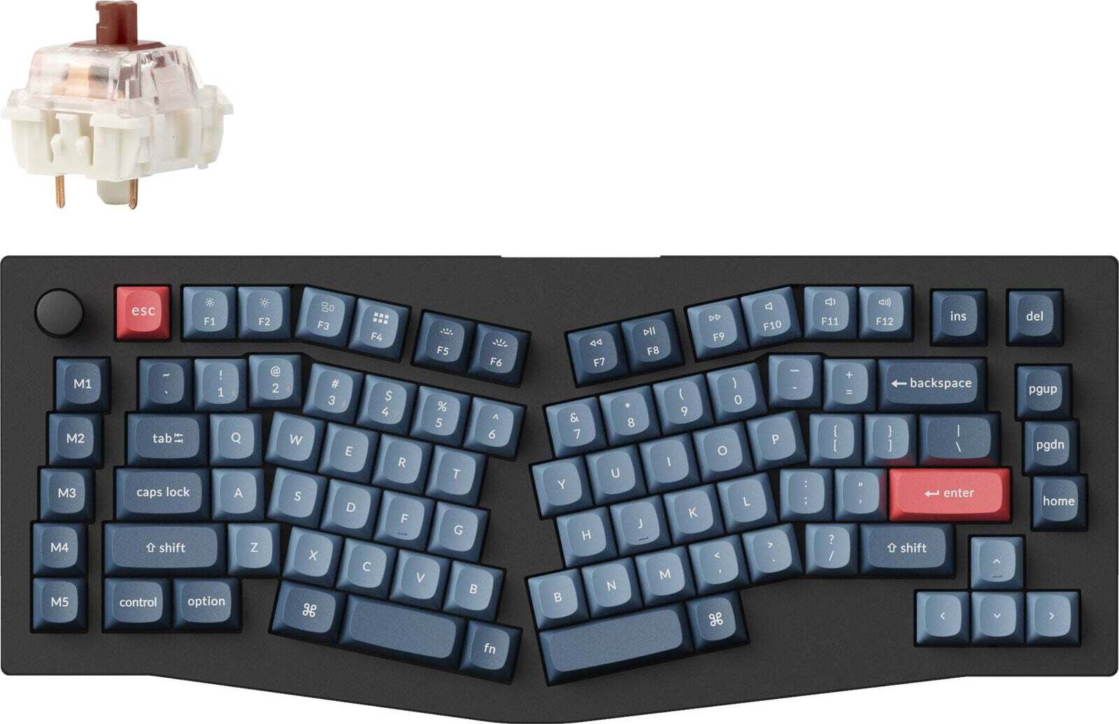 Keychron V10 Max QMK/VIA Wireless Mechanische Tastatur, QWERTY US Layout - Gateron Jupiter Brown V10M-D3 Image