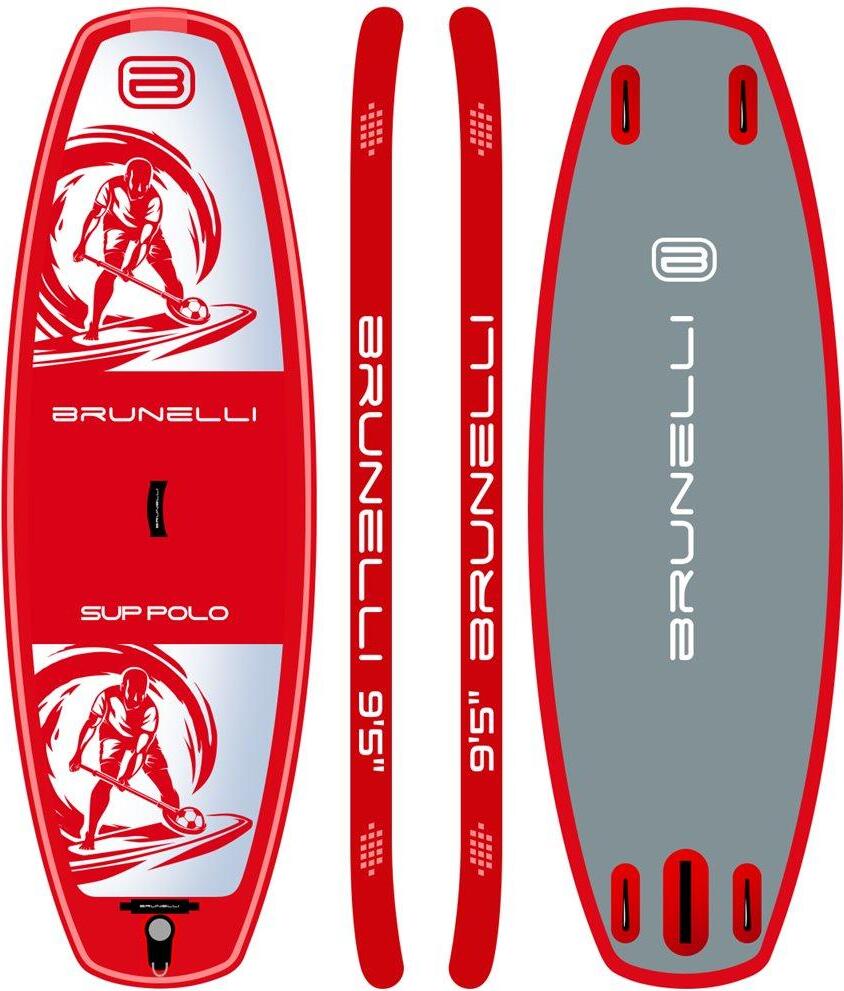 Brunelli SUP POLO BOARD iSUP Stand Up Board nafukovací Allround Team Board červený