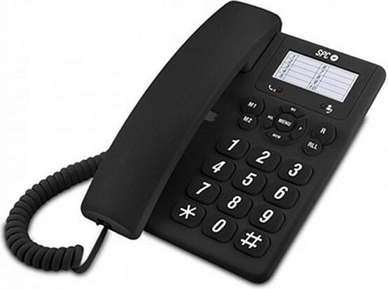 SPC Tischtelefon Wandtelefon große Tasten klassisches Design einfach bedienen. 3602N