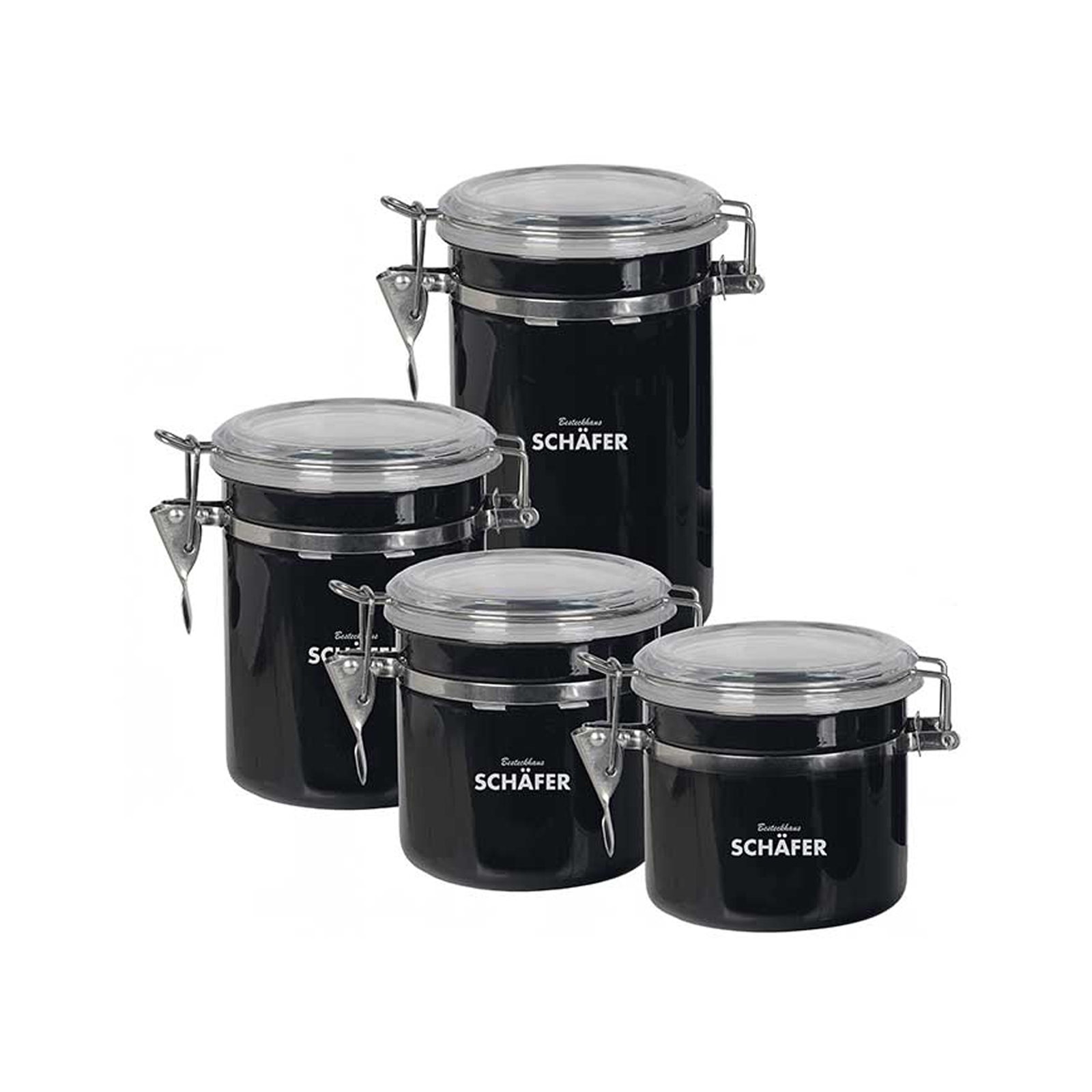 Vorratsdosen 4er-Set Metallic neuetischkultur 12283