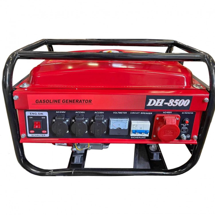KraftWorld Trojfázová benzínová elektrocentrála DH-8500 3 kW