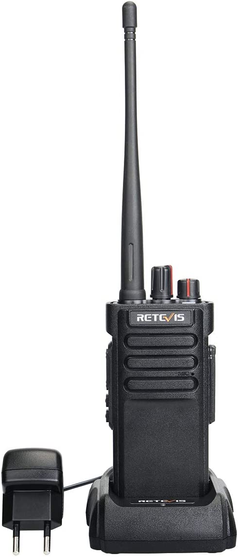 Retevis RT29 Funkgeräte, 3200 mAh-Akku, 16-Kanal, CTCSS/DCS-VOX-Alarm, 8KM Langstrecken Funkgeräte (Schwarz, 1 Stück) EUA9140A-J9131P