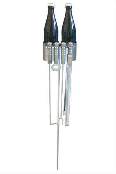 Schneider Grillgeräte Grillbesteck Edelstahl 4teilig mit 2 Flaschenhaltern Schneider Grill 69b