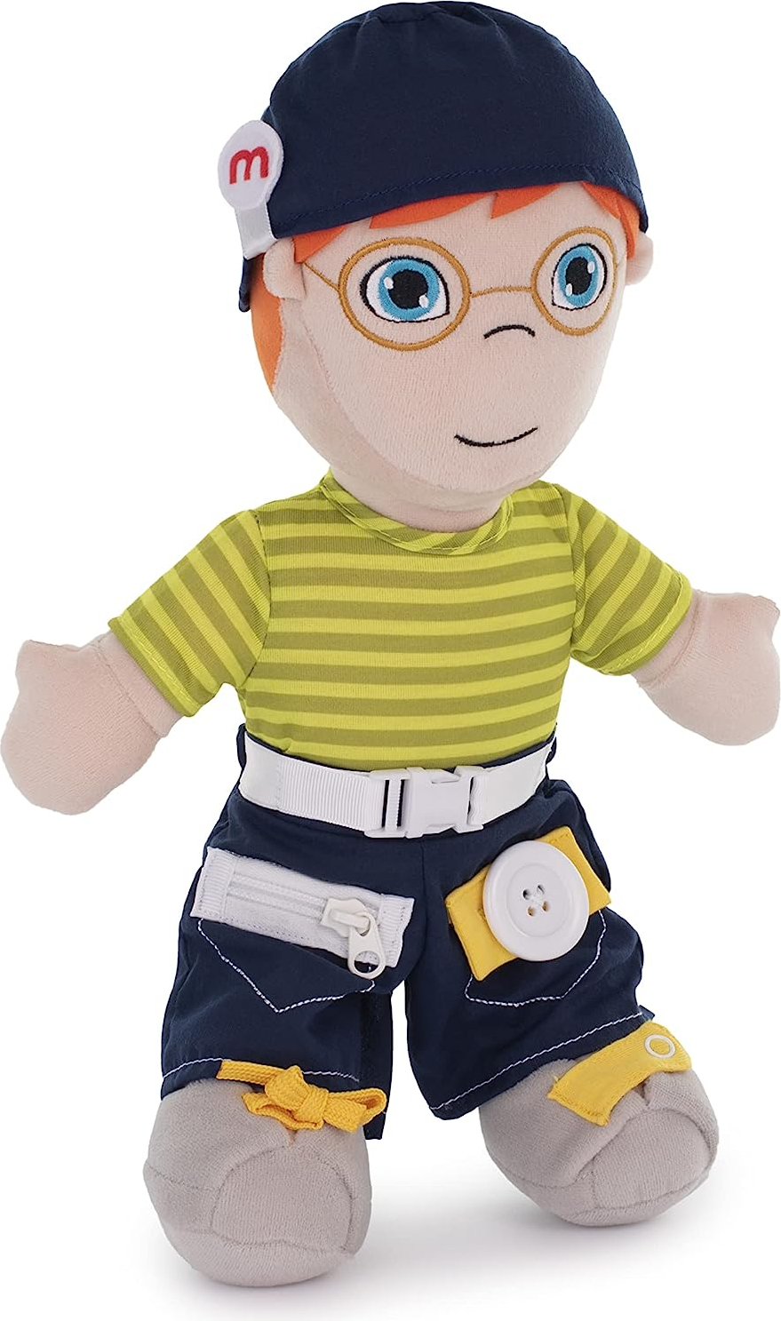 Miniland Kaukasische Jungenpuppe – Ich lerne, mich selbst anzuziehen