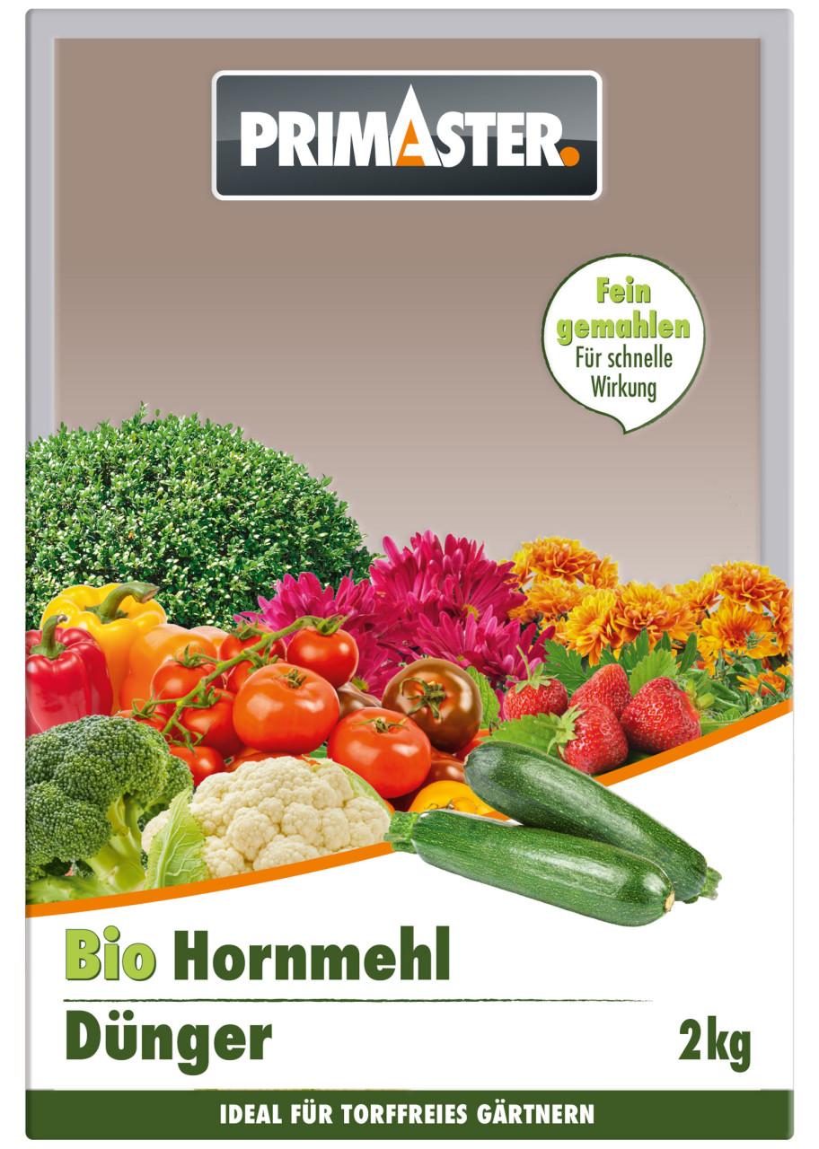 Primaster Hornmehl N-Dünger 12% fein gemahlen 2 kg für sofortige und natürliche Langzeitversorgung 0688301714
