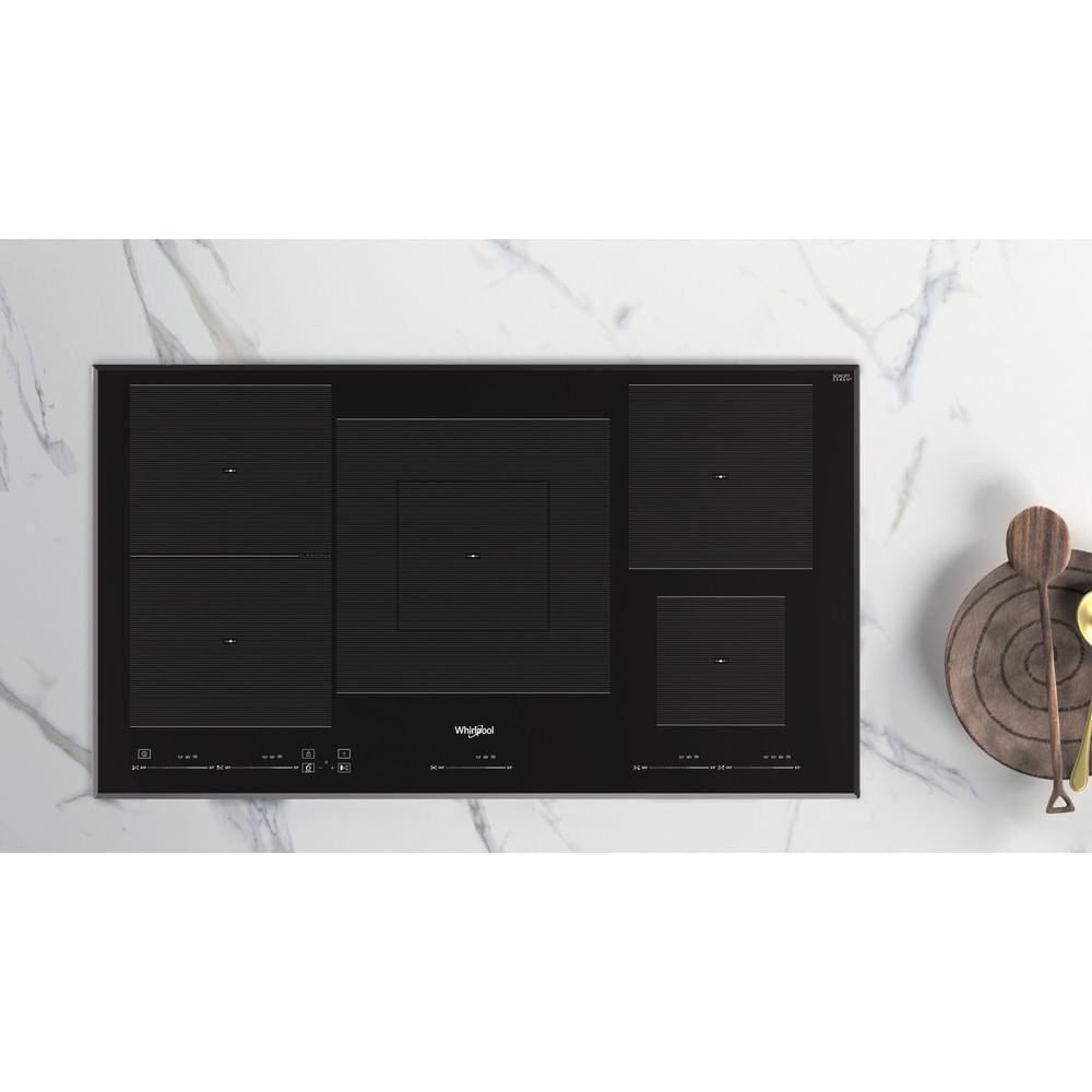 Whirlpool WT 1090 BA Vstavaná indukčná varná doska / 90 cm / 5 horákov / čierna