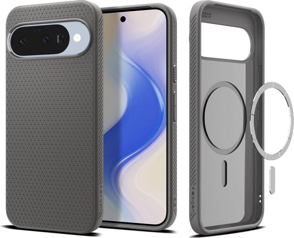 Spigen Liquid Air (MagFit), Cover, Google, Google - Pixel 10 Pro Google - Pixel 10, 16 cm (6.3"), Grau ACS09697