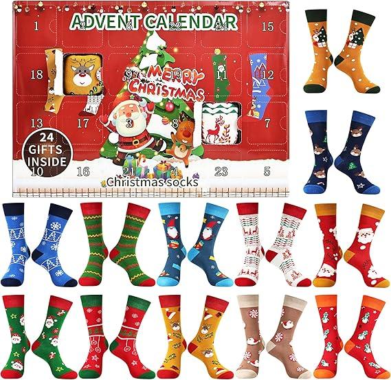 snq Adventskalender 2025 Frauen/M?nner Adventskalender Socken Damen/Herren ddy-READ-00945