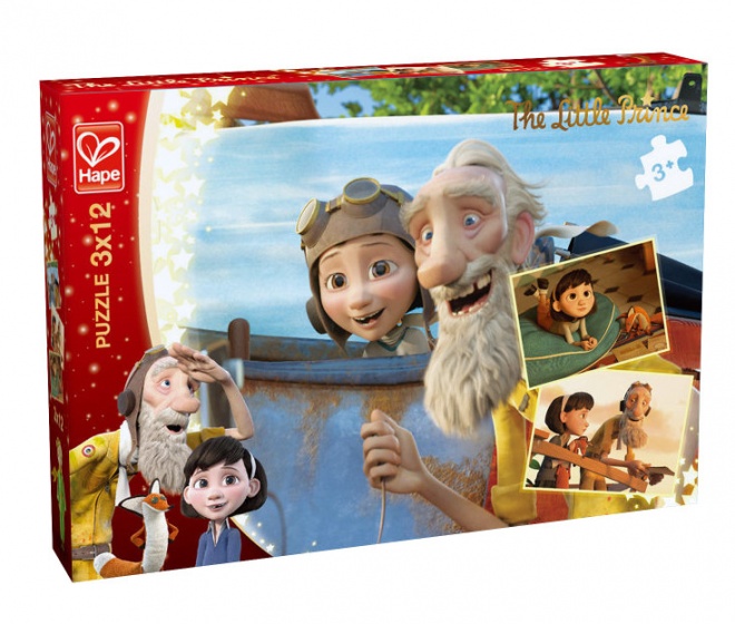 Hape Der kleine Prinz Puzzle Tagtraum 3x12-teilig