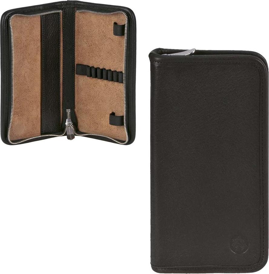 Sonnenleder Schüleretui Stifteetui Federtasche Leder NIETZSCHE Stiftetui schwarz 801-392-02