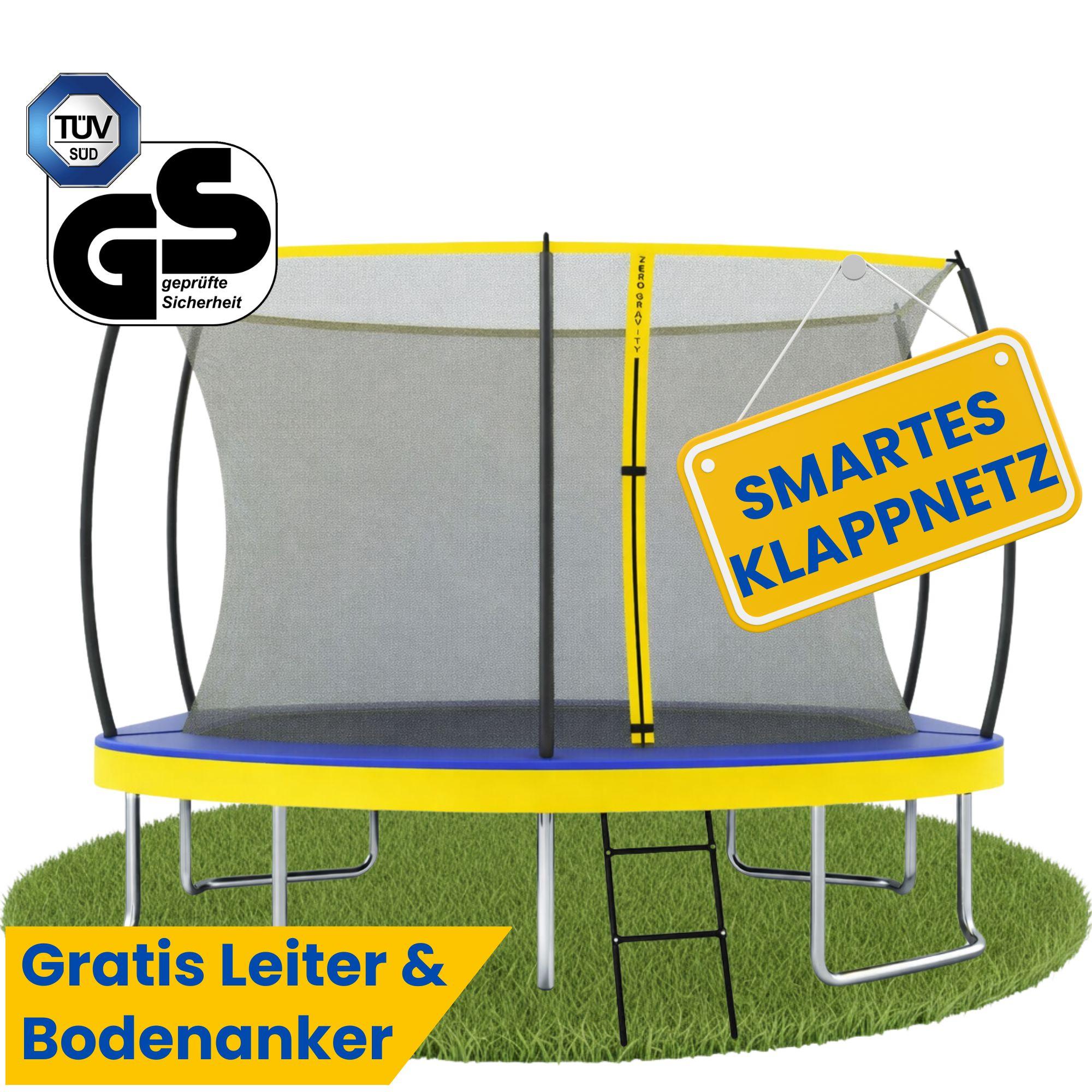 Trampolína Zero Gravity 366 x 244 cm vrátane rebríka a kotviacich skrutiek – do 130 kg