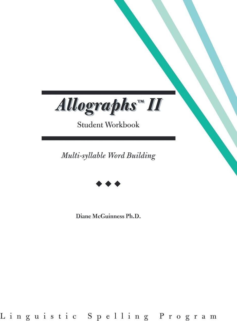 Sonstige Verlage Allographs Ii Student Workbook