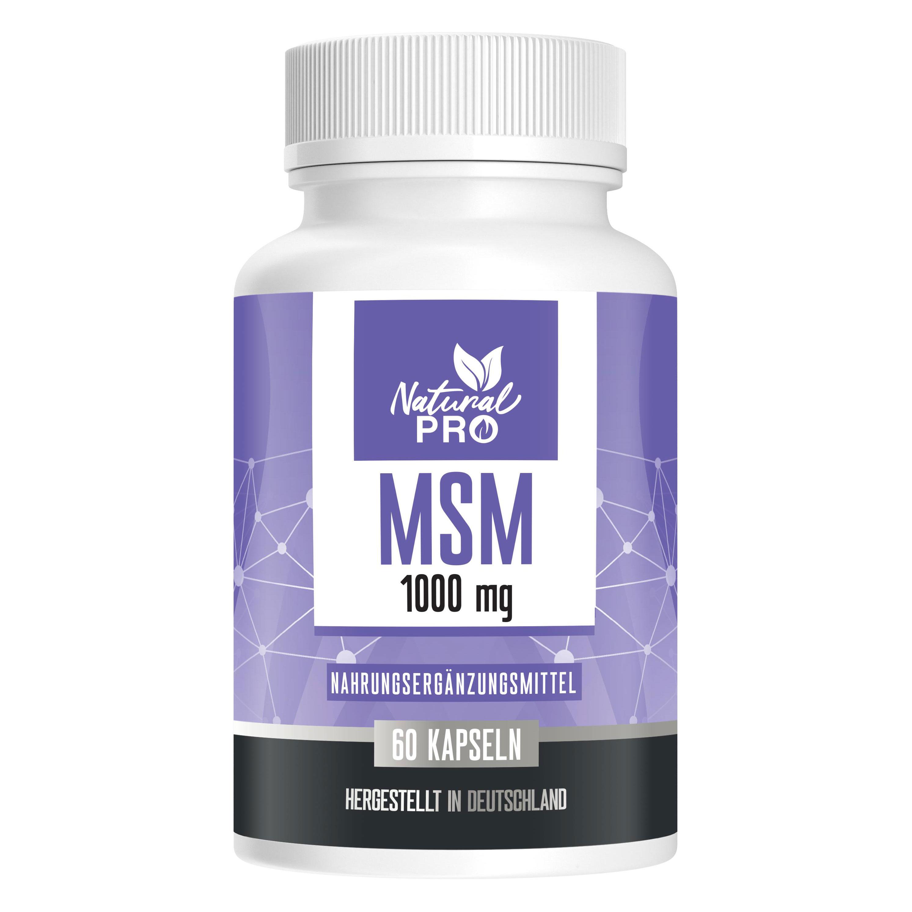 Delta 7 Natural Pro | MSM 1000 MG Tagesdosis HOCHDOSIERT
