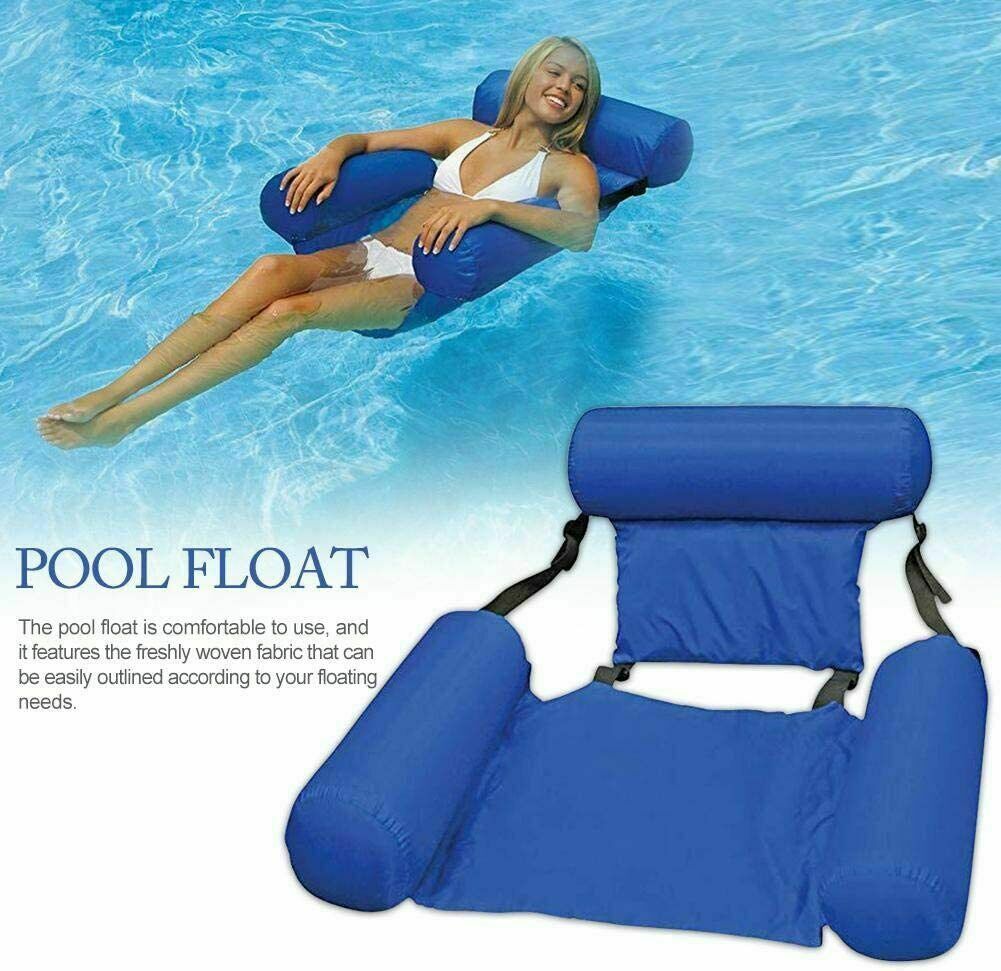 Hammock Wasserhängematte Schwimmende Bett Luftmatratze Poolsitz Schwimmsessel