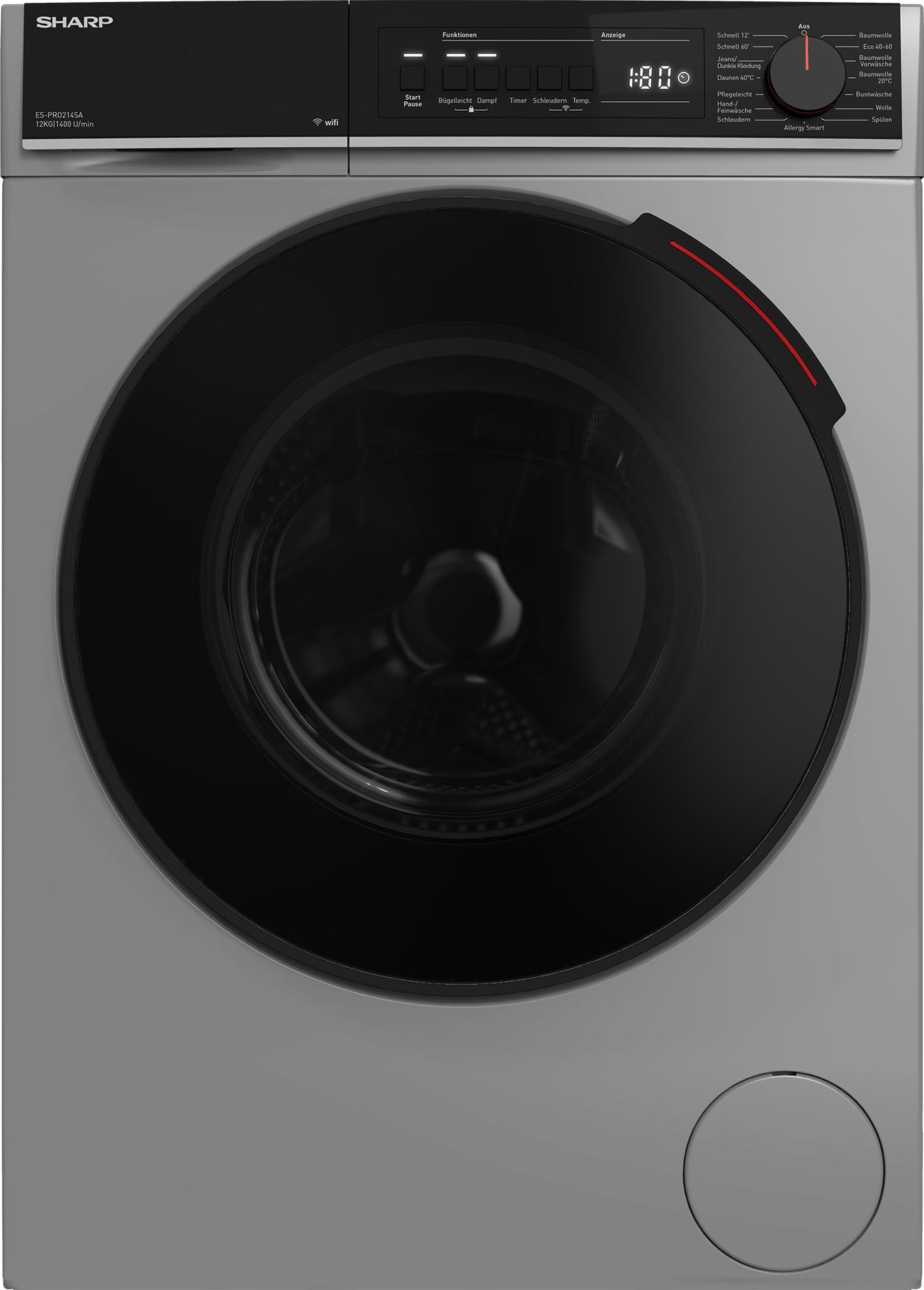 Sharp Waschmaschine 12kg WIFI VeeZy App AllergySmart AquaStop ES-PRO214SA-DE 10839120