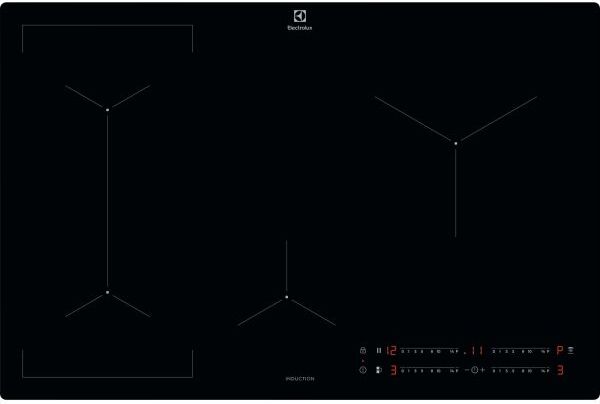 Electrolux LIV834I, Čierna, Vstavaný, 80 cm, Indukčná varná doska so zónami, 4 zone(s), 4 zone(s)
