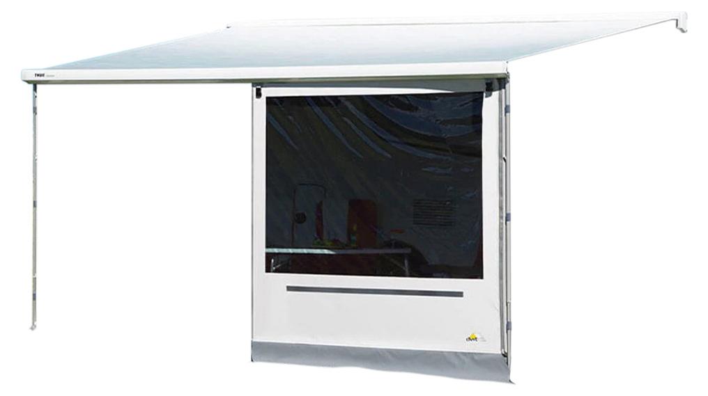 DWT Markisenwandteil einzeln Rain Outside Vorderwand 260 (Höhe 170-190 cm) für Campingbus passend zu den Markisenmodellen der Marke Thule 4900,5102 und Fiamma F40 Van, F45S 16502260