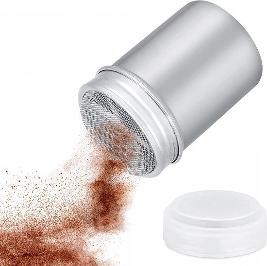 OEM Kaffee- und Kakaopulver-Shaker mit feiner Siebmaske und Deckel, aus Edelstahl, ideal für BBQ und Kochen, 3 x 4,5 Zoll 2026