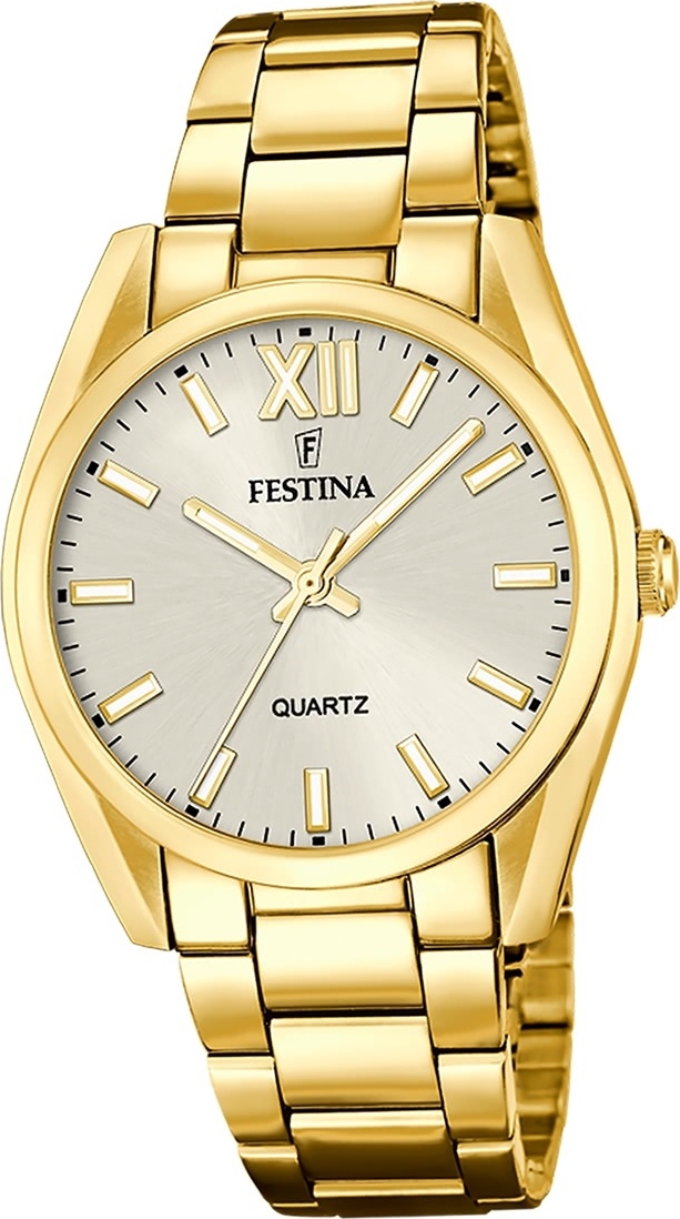 Dámske hodinky Festina z nehrdzavejúcej ocele zlaté Náramkové hodinky Festina Boyfriend D2UF20640/1
