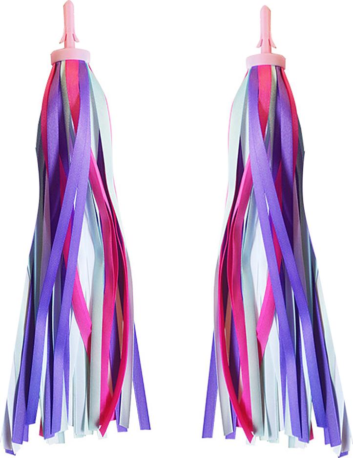 Cocosity 2 Stück Regenbogen-Fahrradbänder für Mädchen und Jungen, Quastenbänder für Kinderroller, Fahrradlenkerbänder