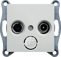 RTV-Anschlussbuchse, weiß WL3010 Lumina Hager