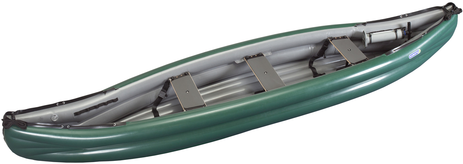 Gumotex Scout Standard 3er Schlauchkanu aufblasbar Schlauchboot Kanadier, Farbe:grün 4536-0002