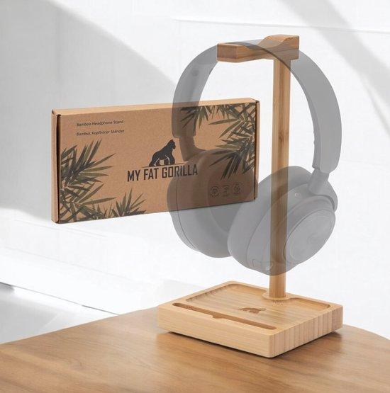 OEM Holz Headset-Halter mit Tablett, nachhaltig 2026