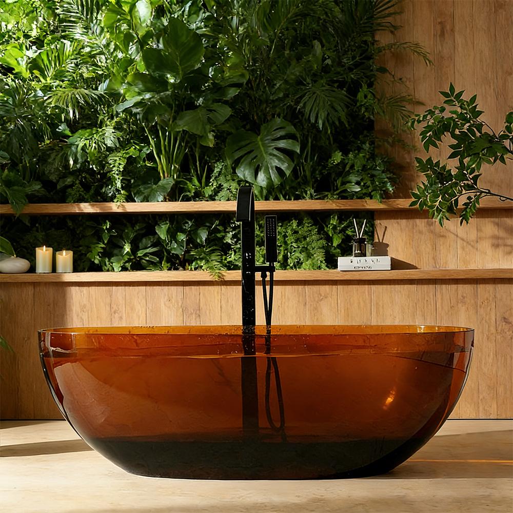 360Home Badewanne, farbige Badewanne, transparente Badewanne, freistehende Badewanne, Relax-Badewanne, Badewanne für das Badezimmer.130*68*55cm/TW-8507T-130/