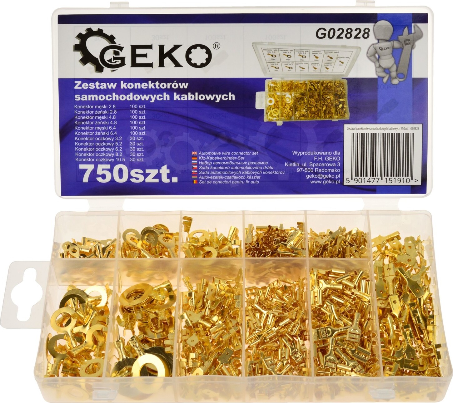 Geko 750-teiliger Kabelsatz für die Automobilindustrie