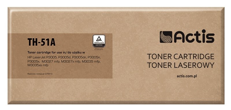 Toner ACTIS TH-51A (náhradný toner HP 51A Q7551A; štandardný; 6500 strán; čierny)