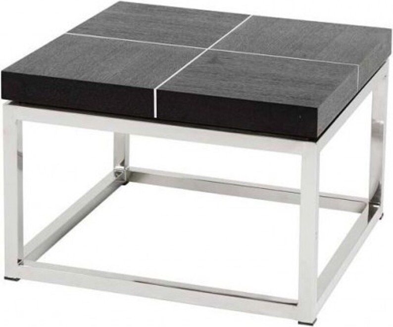 Casa Padrino Luxus Art Deco Designer Beistelltisch 65 x 65 x H. 45 cm - Luxus Beistelltisch 97591