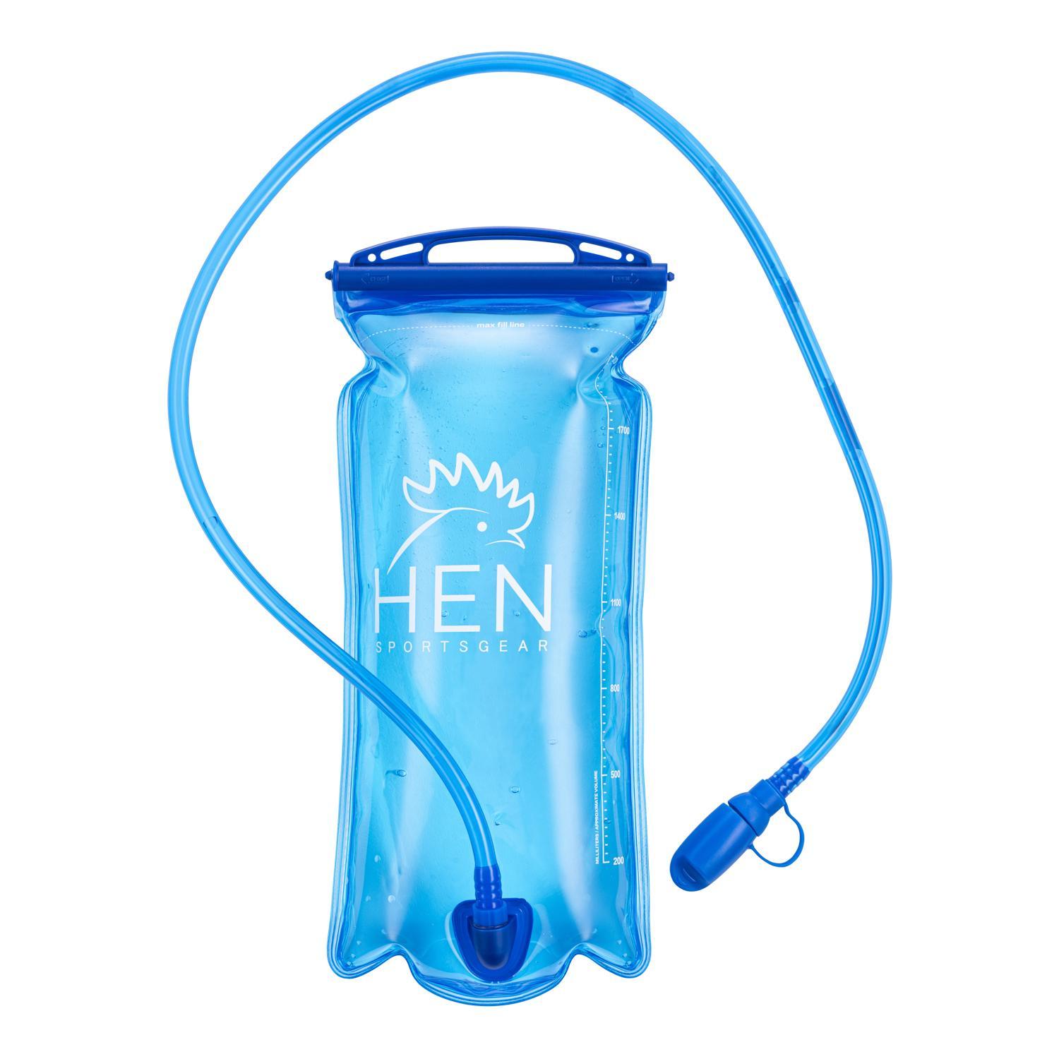 Hen Sportsgear Trinkblase mit Schlauch, Trinksystem, Trinkblase für Trailrunning, 2 Liter 290393