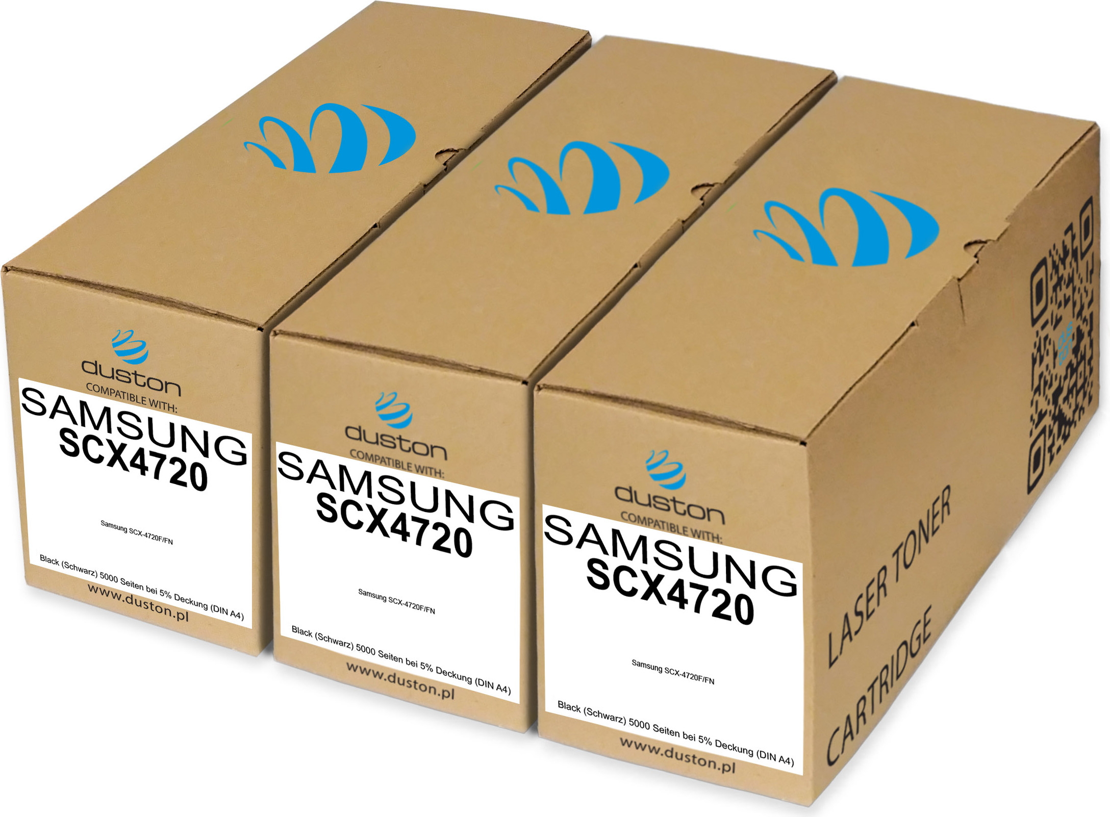 3x SCX4720, SCX-4720D5 Tonerová kazeta do tlačiarne čiernej farby kompatibilná so Samsung SCX4720