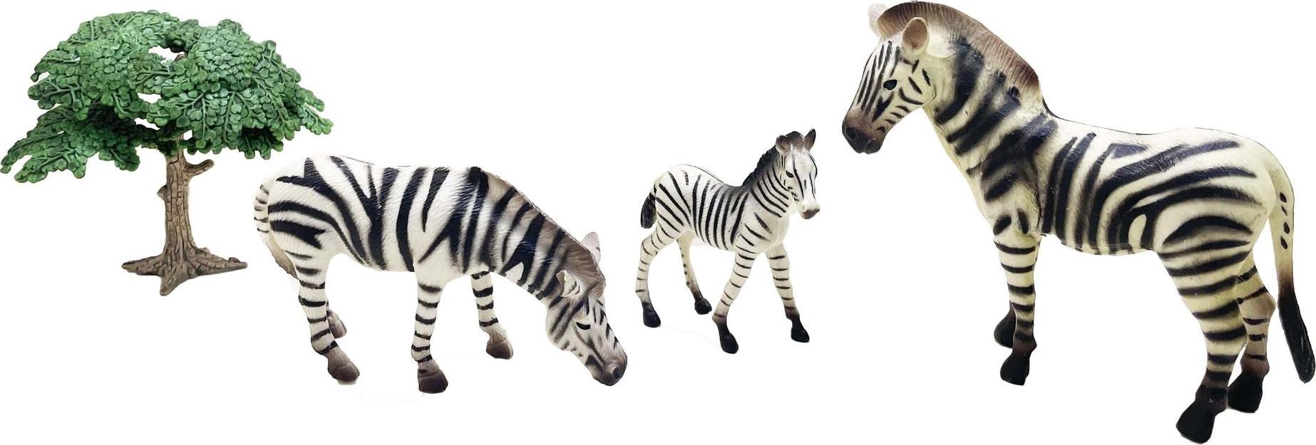 NEWSUN Wilde Tierfamilie mit Baby und großen Tieren, 3-teilig Q9899-C4