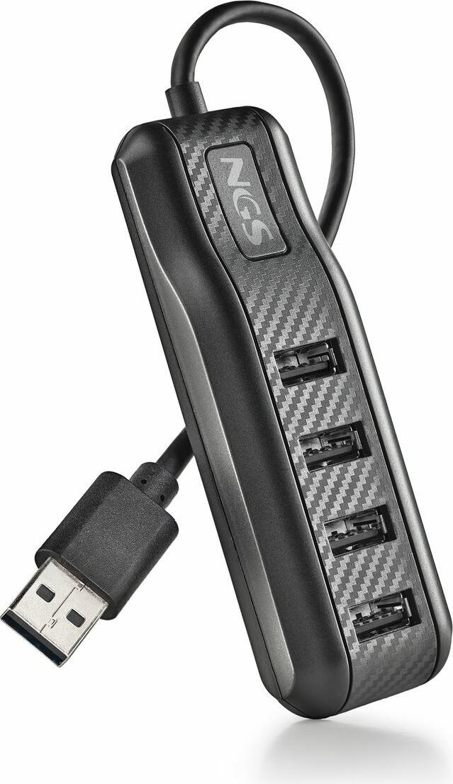 Rozbočovač USB NGS PORT 2.0 čierny