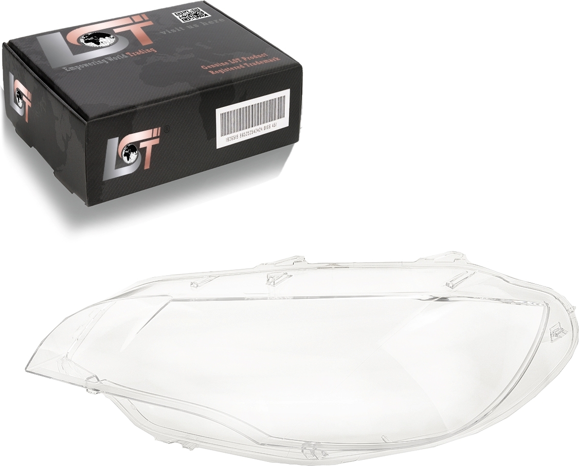 LST Scheinwerfer Glas Streuscheibe Schutzscheibe links für BMW X6 E71 E72 2007-2014 NLP-0119