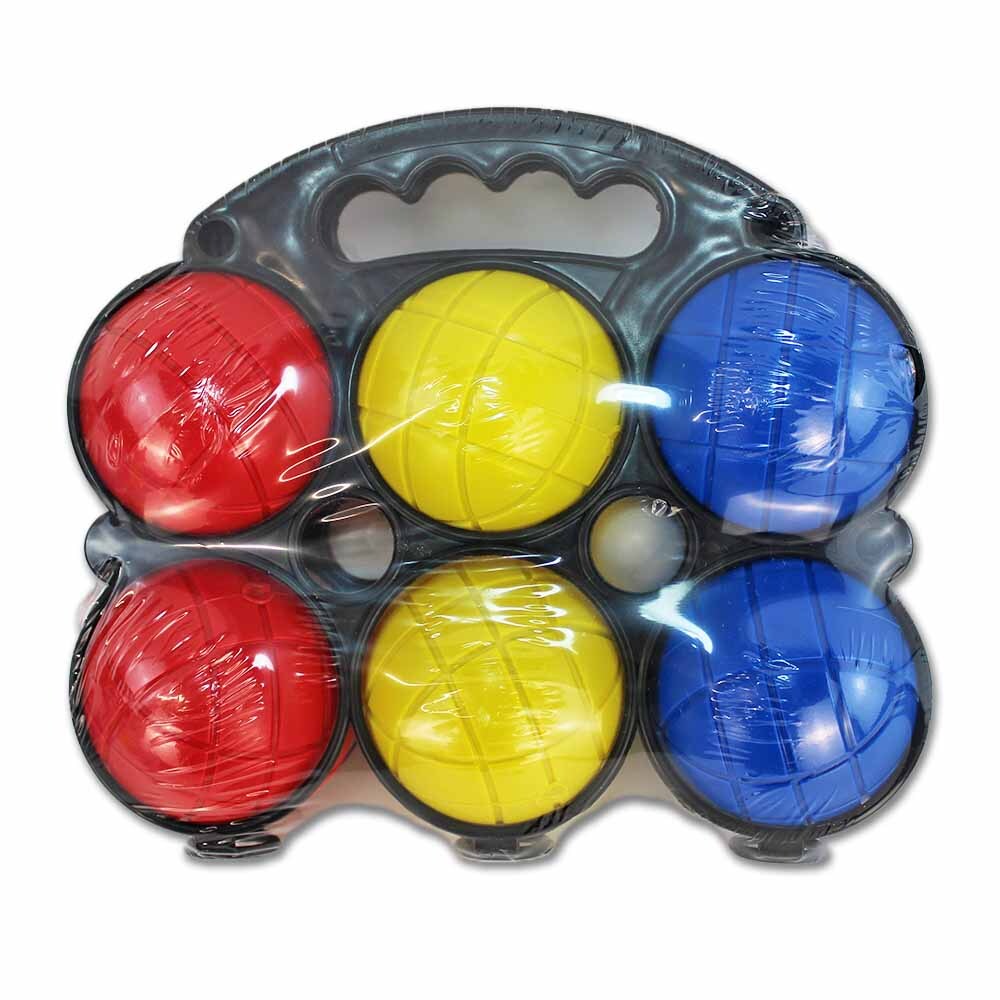 BEMIRO Boccia Set bunt 6 Kugeln