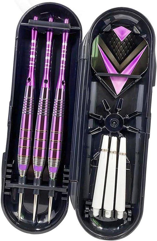 OEM Stahlspitze Dart-Set 24g, Dartbox, Ersatzschäfte, 3 Flügel 2026