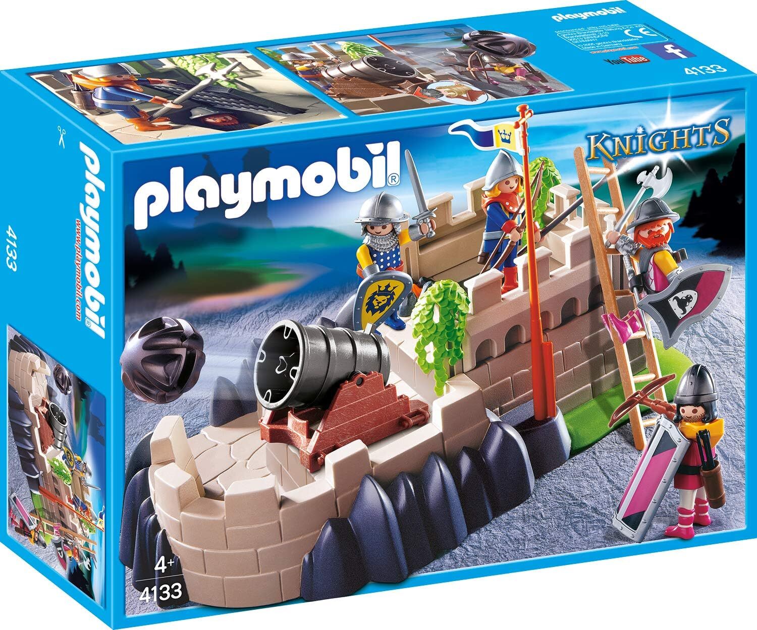 PLAYMOBIL - PLAYMOBIL quot; Rytíři quot; Super sada Obrana hradu PM4133