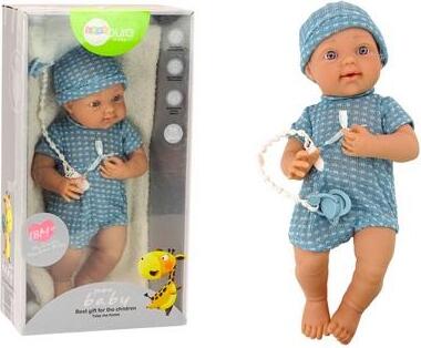 Leantoys Babypuppe mit Schnuller 39cm