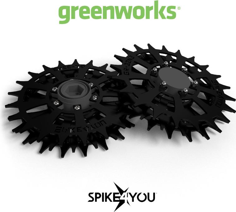 Spike4You Räder für GREENWORKS OptiMow M, 10, 15 Mähroboter, Edelstahl 3mm OptiMow M, OptiMow 4, OptiMow 5, OptiMow 7, OptiMow 10, OptiMow 15