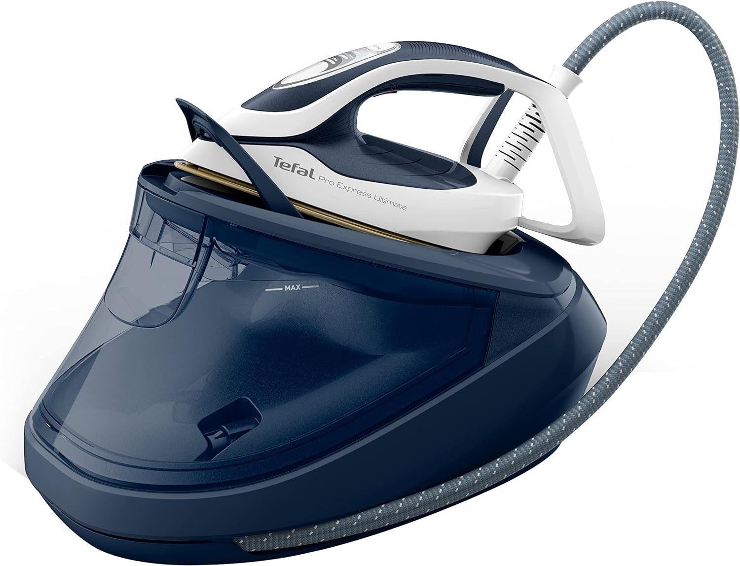 Tefal Dampfbügelstation Express Ultimate,Bügelstationen mit Dampfstation,Dampf,Bügelstation, 1100,00 ml Wassertank, 1,1L Tank abnehmbar