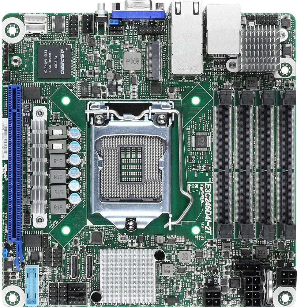 ASRock Mainboard E3C246D4I-2T - Mainboard