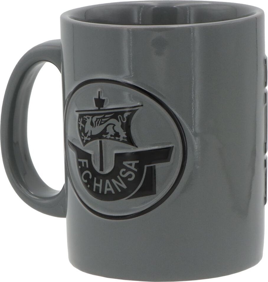 Vertriebsarena F.C. Hansa Rostock Tasse Relief Grau