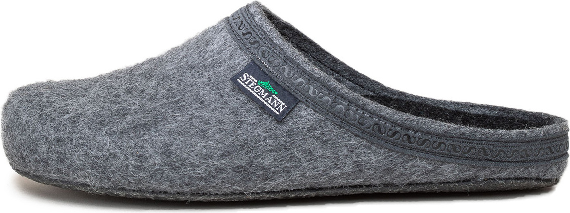 Stegmann Filz Clogs Hausschuh mit anatomischer Passform, Rutschfeste Sohle, Herausnehmbares, anatomisch geformtes Fußbett 17-827