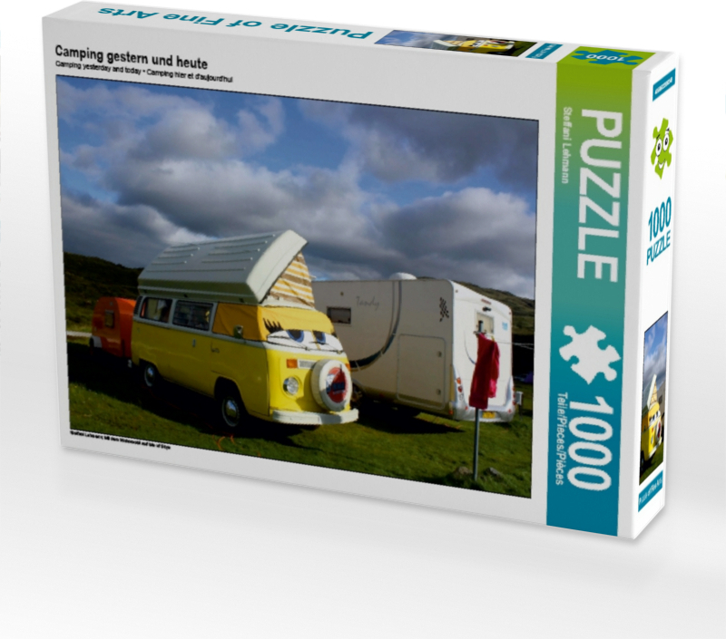 Calvendo Camping gestern und heute 1000 Teile Puzzle quer 640x480mm, Lehmann Steffani; 7308363